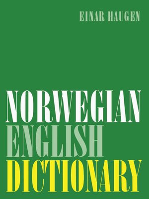 cover image of Norwegian-English Dictionary